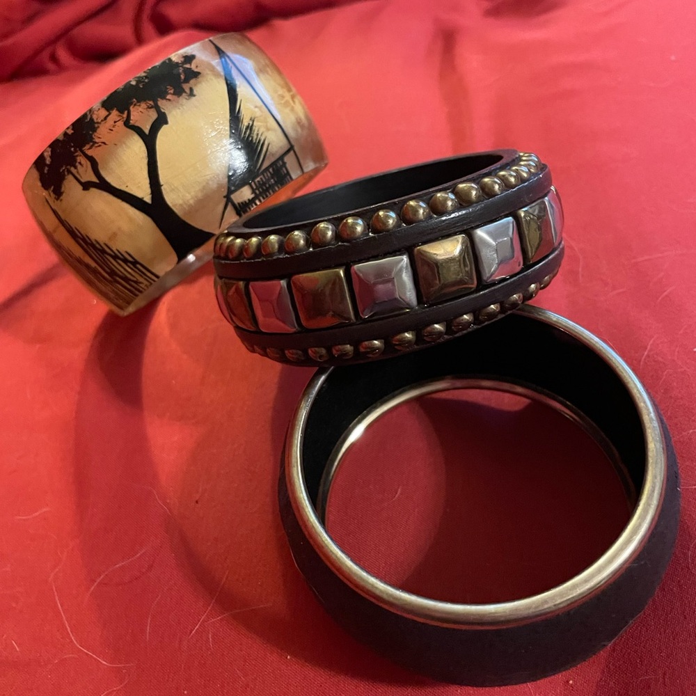 Set of Three Bangle Bracelets